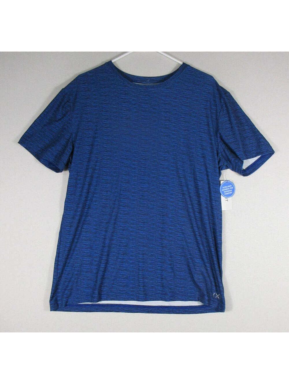 2XIST Mens Ultra Soft Short Sleeve Jersey T-Shirt Crew Neck Size L Blue